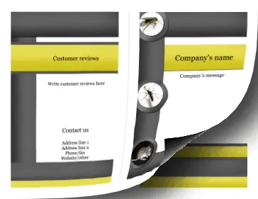 Printable Pest Control Brochure-Bifold