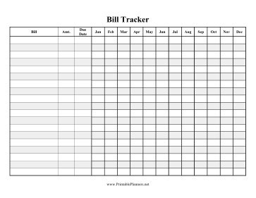 Plain Bill Tracker