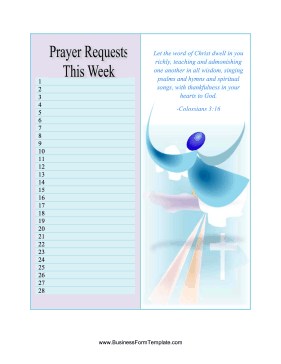 Prayer Requests