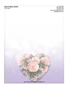 Pretty Bouquet Letterhead