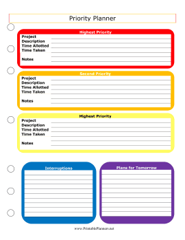 Priority Planner