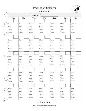 Production Calendar