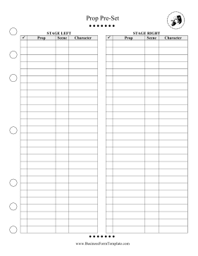 Prop Pre-Set Checklist