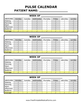 Pulse Calendar