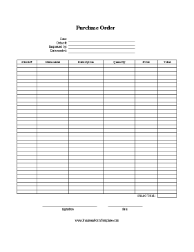 Purchase Order