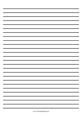 Printable Low Vision Writing Paper - Quarter Inch - A4