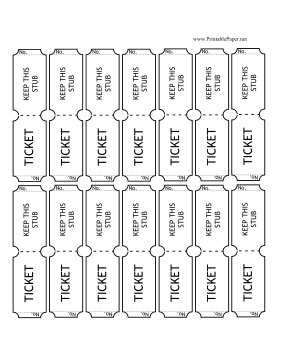 Printable Raffle Tickets