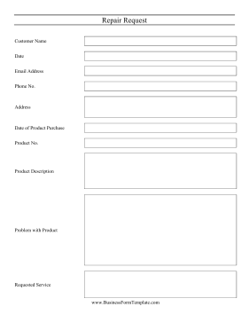 Repair Request