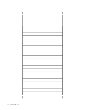 Printable Reporter Notebook Paper