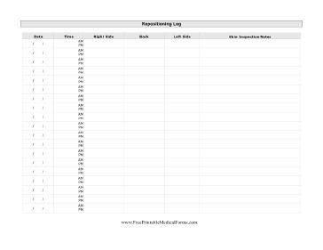 Repositioning Log