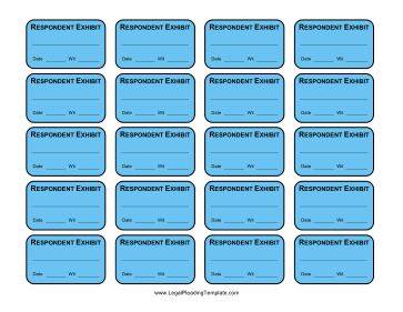 Respondent Exhibit Labels