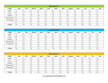 Roommate Utilities Tracker