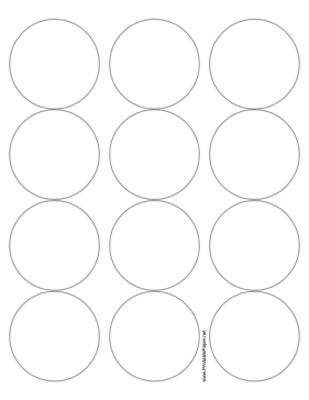 Printable Round Label - 2.5 inches diameter