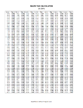 10.5% Sales Tax Calculator