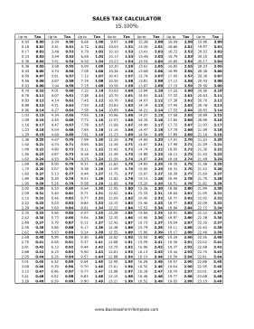 15.1% Sales Tax Calculator