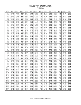 3.5% Sales Tax Calculator