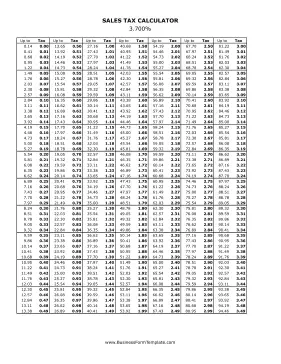 3.7% Sales Tax Calculator