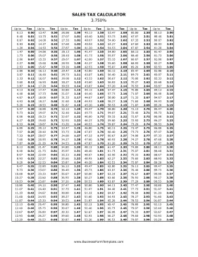 3.75% Sales Tax Calculator