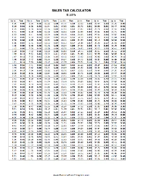 8.5% Sales Tax Calculator