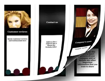 Printable Salon Brochure-Trifold