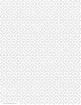 Printable Sashiko Cross Pattern