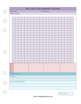 Scrapbook Layout Planner