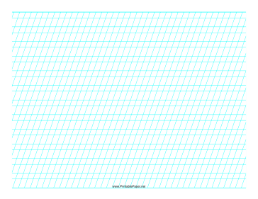 Printable Script Practice Paper - Landscape