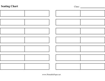 Printable Seating Chart (Partners)