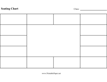 Printable Seating Chart (Rectangle)