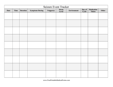 Seizure Event Tracker