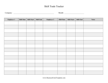 Shift Trade Tracker