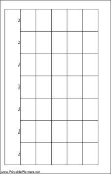 Small Cahier Planner Month On A Page Landscape - Left