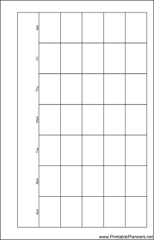 Small Cahier Planner Month On A Page Landscape - Right