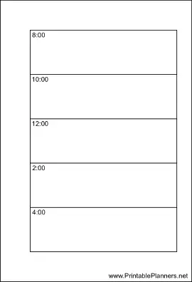 Small Organizer Daily Planner-Day On A Page - Right