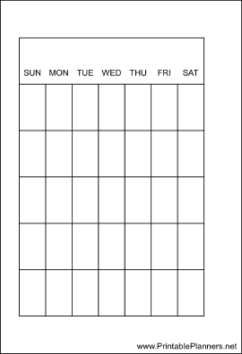 Small Organizer Monthly Planner-Month On A Page - Left