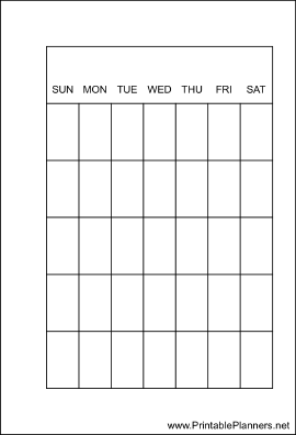 Small Organizer Monthly Planner-Month On A Page - Right