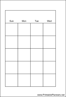 Small Organizer Monthly Planner-Month On Two Pages - Left