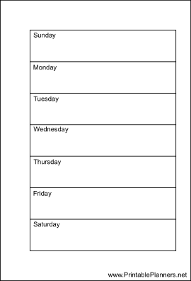 Small Organizer Weekly Planner-Week On A Page - Right