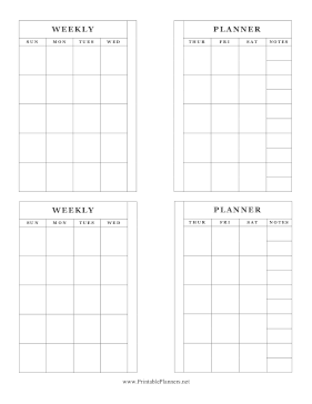 Small Weekly Planner