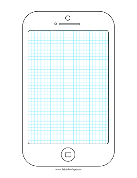 Printable Smartphone Grid Wireframe