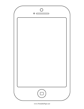 Printable Smartphone Wireframe