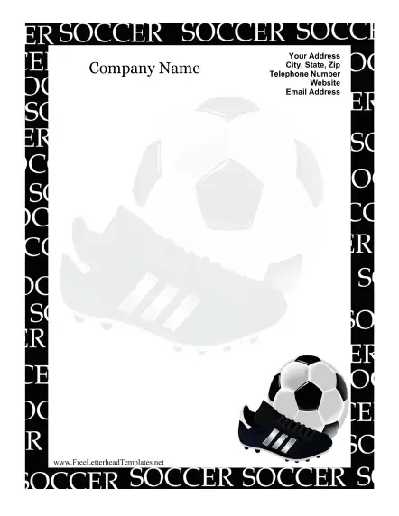 Soccer Letterhead