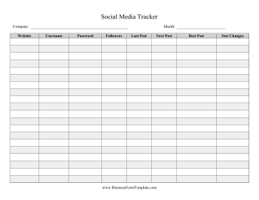 Social Media Tracker