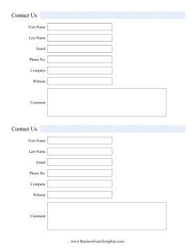 Standard Contact Form