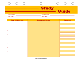 Student Planner — Study Guide