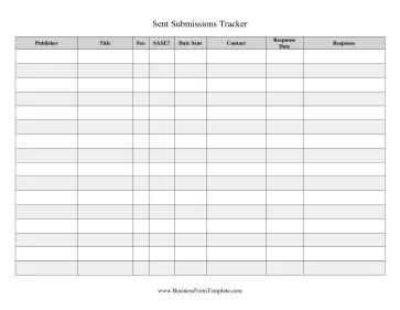 Submission Tracker Sent