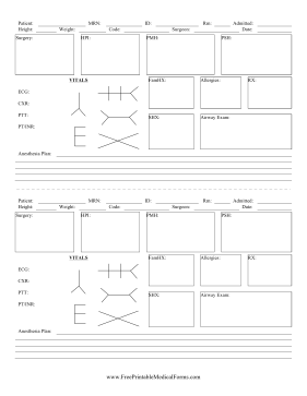 Surgery Scutsheet