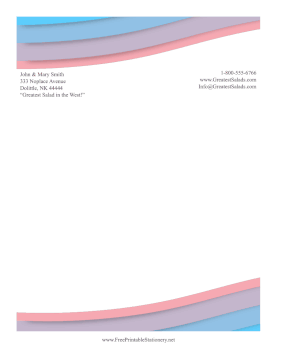 Swoop Header stationery design