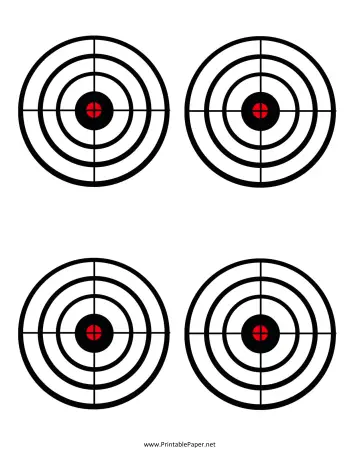 Printable Black Circles Target