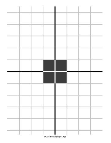 Printable Grid Square Center Target